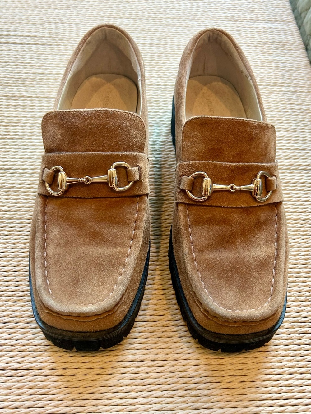 Intentionally Blank HK-2 Loafers in Tan Suede